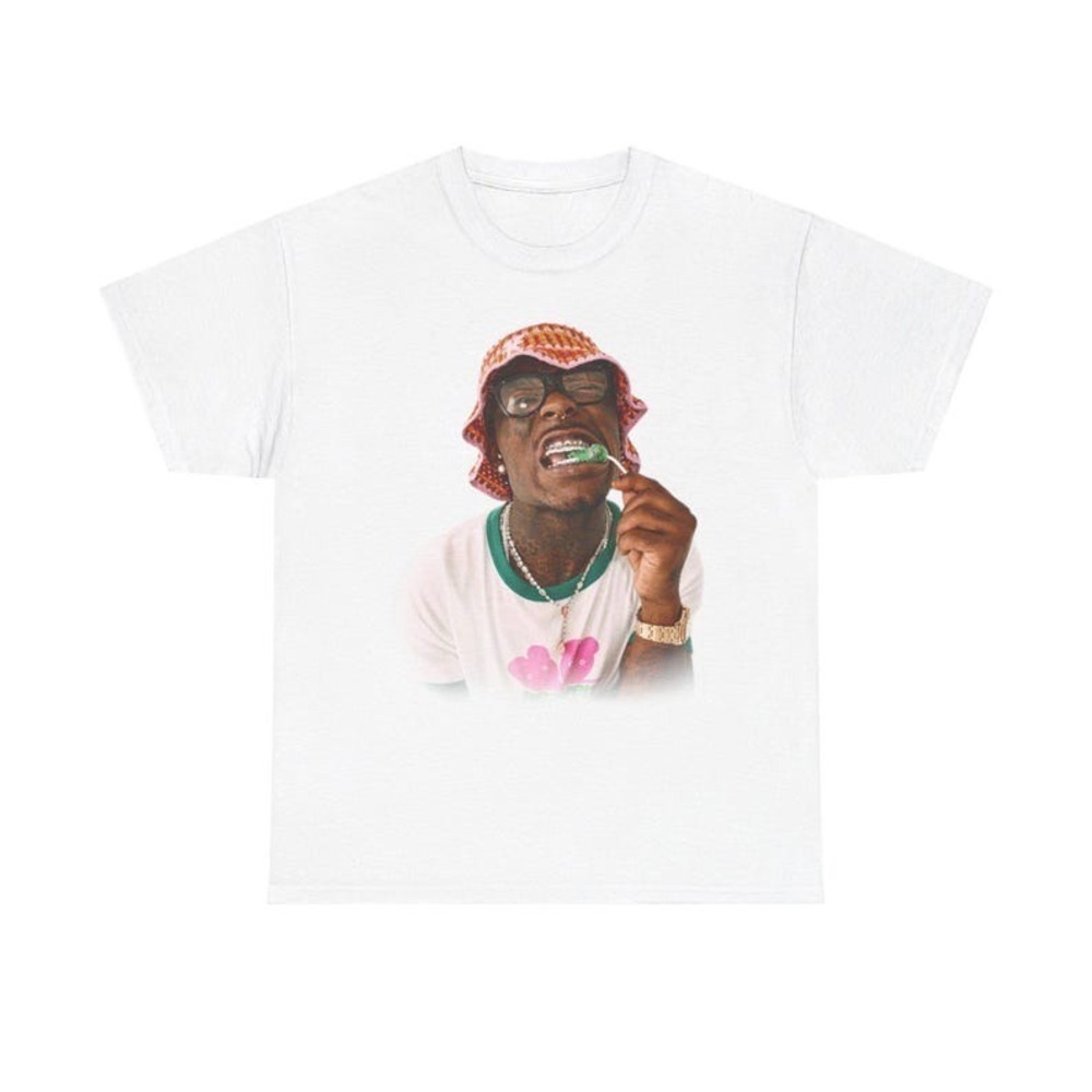 Lil Uzi Vert Graphic White T-shirt Y2K Hip Hop Streetwear Graphics Tee
